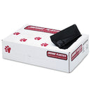 Jaguar Industrial Strength Low-Density Commercial Can Liners, 60 Gal, 1.7 Mil, 38" X 58", Black, 100/Carton - JAGG3858HBL