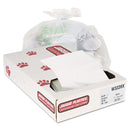 Jaguar Industrial Strength Low-Density Commercial Can Liners, 33 Gal, 0.9 Mil, 33" X 39", White, 100/Carton - JAGW3339X