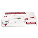 Jaguar Industrial Strength Low-Density Commercial Can Liners, 60 Gal, 0.9 Mil, 38" X 58", White, 100/Carton - JAGW3858X