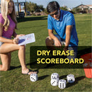 Giant Yahtzee - Polypropylene Lawn Dice Game for 2-8 Players