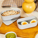 Dash and Dot Containers in Gray (Set of 6)