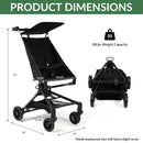 Lightweight Travel Stroller - Black