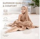 Hooded Baby Towels - 6 Layer Muslin Cotton - Large 32 x 32 Inch