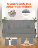 Retractable Baby Gate - Gray