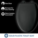 Slow Close Toilet Seat - Black