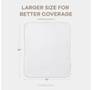 Muslin Cotton Blanket for Adults Extra Large 50" x 60" - White