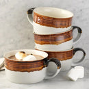 Set of 4 Oversized Mugs - White