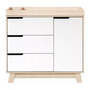 Hudson 3-Drawer Changer Dresser - Washed Natural and White
