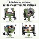 Stroller Wagon for 2 Kids - Meadow Green