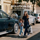 Solution G2 Folding Travel High Back Booster - Moon Black