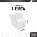 Amerimax 3.88 in. H X 3.63 in. W X 3.63 in. L White Vinyl U Downspout Elbow, Pack of 20