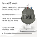 Smart Swing with Bluetooth and Soothing Modes - Camila (Dark Green Mélange)