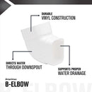Amerimax 4.5 in. H X 2.5 in. W X 4.5 in. L White Vinyl K Gutter Elbow