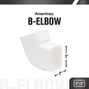 Amerimax 4.5 in. H X 2.5 in. W X 4.5 in. L White Vinyl K Gutter Elbow