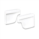 Amerimax 4.6 in. H X 2 in. W X 5 in. L White Vinyl K Gutter End Cap, Pack of 16