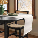 104"x14" Textured Solid Table Runner - Ivory
