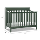 Grove 4-in-1 Convertible Crib - Forest Green
