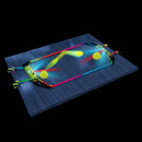 Air Hockey Table - Battery-Powered, LED Light, 2 Players