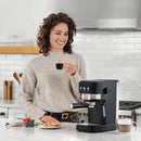 15 Bar Espresso Maker With Frothing Wand – Black