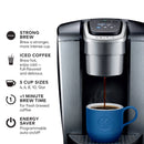 K-Elite Single-Serve K-Cup Pod Coffee Maker with Iced Coffee Setting - Silver