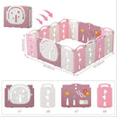 Foldable Playpen for Babies and Toddlers - Pink