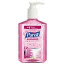 Purell Spring Bloom Instant Hand Sanitizer, 8 Oz Pump Bottle, Pink, 12/Carton - GOJ301412CT
