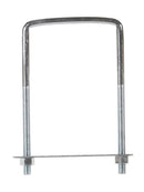 Hampton 3-3/4 in. X 3-5/8 in. W X 6 in. L Coarse Zinc-Plated Steel Lumber Size Square Bend U-Bolt, Pack of 5