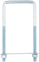 Hampton 3/8 in. X 3-5/8 in. W X 7 in. L Coarse Zinc-Plated Steel Lumber Size Square Bend U-Bolt, Pack of 5