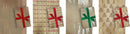 Santas Forest 67907 Kraft Wrap, Kraft Paper, Assorted Foil, Matte, Pack of 36