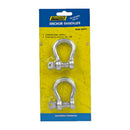 Seachoice Galvanized Steel 11.5 in. L X 3/8 in. W Shackle 2 pk