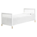 Gelato 4-in-1 Convertible Mini Crib and Twin Bed - White/Washed Natural