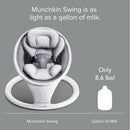 Bluetooth Enabled Baby Swing - White