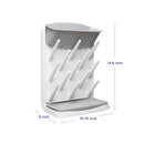 Vertical Baby Bottle Drying Rack - Grey