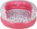Floral Inflatable Pool Chair Float - White Floral/Pink