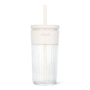 Straw Tumbler - Cream