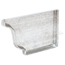 Amerimax 2.875 in. H X 0.5 in. W X 4 in. L Silver Galvanized Steel K Gutter End Cap, Pack of 15