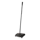 Rubbermaid Brushless Mechanical Sweeper, 44" Handle, Black/Yellow - RCP421588BLA