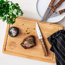Bamboo Cutting Board Set - Teak Brown