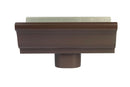 Amerimax 5.5 in. H X 10 in. W X 5.5 in. L Brown Aluminum K Gutter End with Drop, Pack of 12