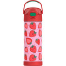 16oz Vacuum Insulated Stainless Steel Water Bottle - Strawberry Smiles