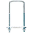 Hampton 5/16 in. X 2 in. W X 4-3/4 in. L Coarse Zinc-Plated Steel Square Bend U Bolt, Pack of 10