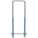 Hampton 5/16 in. X 2 in. W X 6-3/4 in. L Coarse Zinc-Plated Steel Square Bend U Bolt, Pack of 10