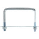 Hampton 3/8 in. X 4 in. W X 3 in. L Coarse Zinc-Plated Steel Square Bend U Bolt, Pack of 10
