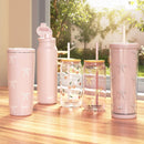 Zak Designs 25 fl oz SAN Straw Tumbler Rose Quartz Bowtique