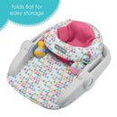 Learn-to-Sit 2-Position Floor Seat - Funfetti Pink