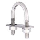 Hampton 1/4 in. X 1 in. W X 1-3/4 in. L Coarse Stainless Steel U-Bolt, Pack of 5