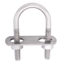 Hampton 1/4 in. X 1-1/8 in. W X 2 in. L Coarse Stainless Steel U-Bolt, Pack of 5