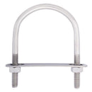 Hampton 5/16 in. X 2-1/2 in. W X 3-1/2 in. L Coarse Stainless Steel U-Bolt, Pack of 5