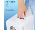 Mini Fridge with LED Mirror - White