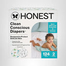 124CT Clean Conscious Diapers - Size 2 (12-18 lbs)